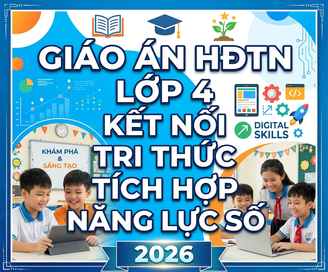 Giáo án HĐTN LỚP 4 kết nối tri thức TÍCH HỢP NĂNG LỰC SỐ